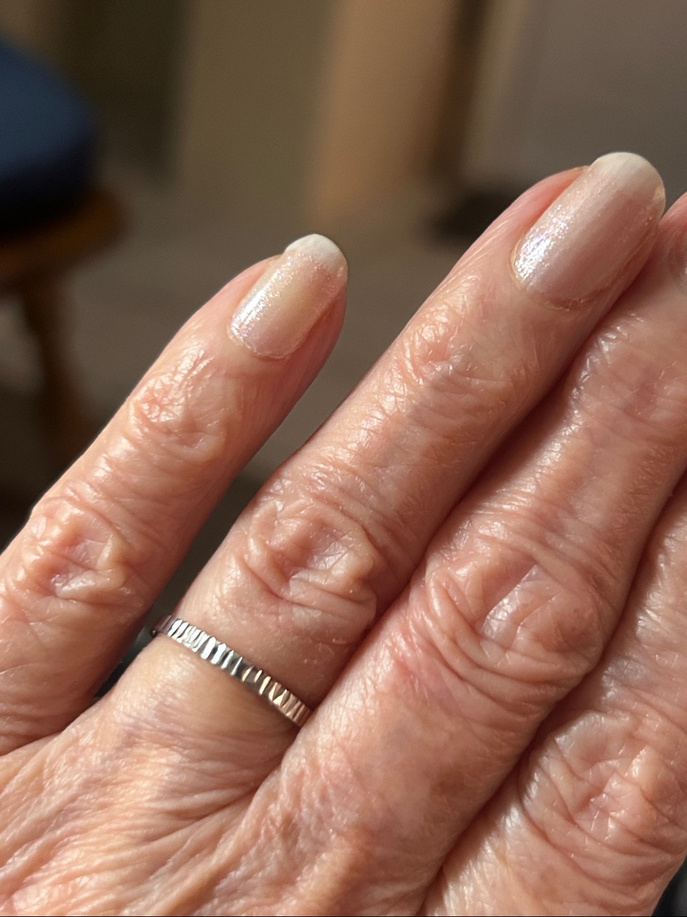 Jtv 2mm 10k solid white gold size 6 ring band eternity ring
